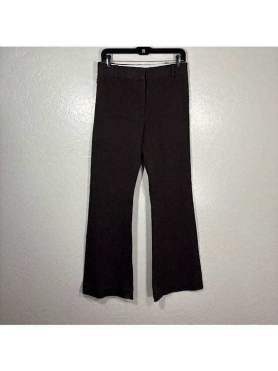 FRAME Pants - FRAME Le High Flare Trouser Stretch Cotton Pants Womens Size 8 Brown 33” Inseam